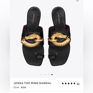 Tory Burch Jessa toe ring sandal